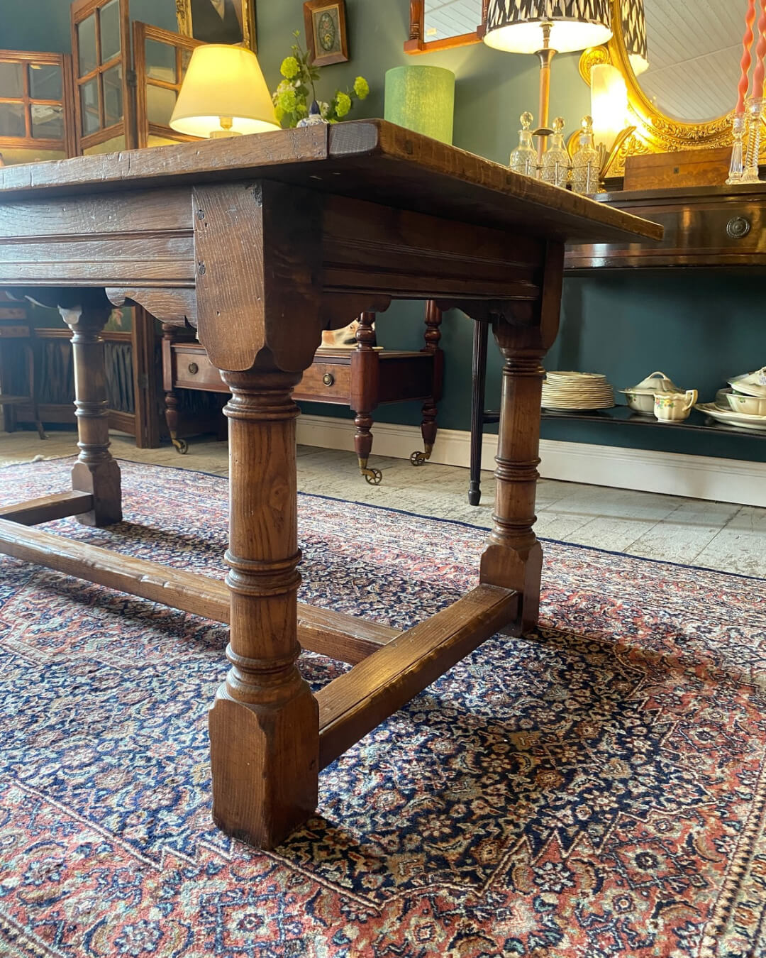 Early 1900s Oak Rectory Dining Table