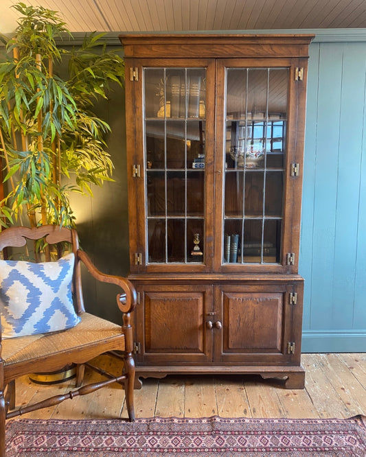 Early 1900's leaded Glass Bookcase