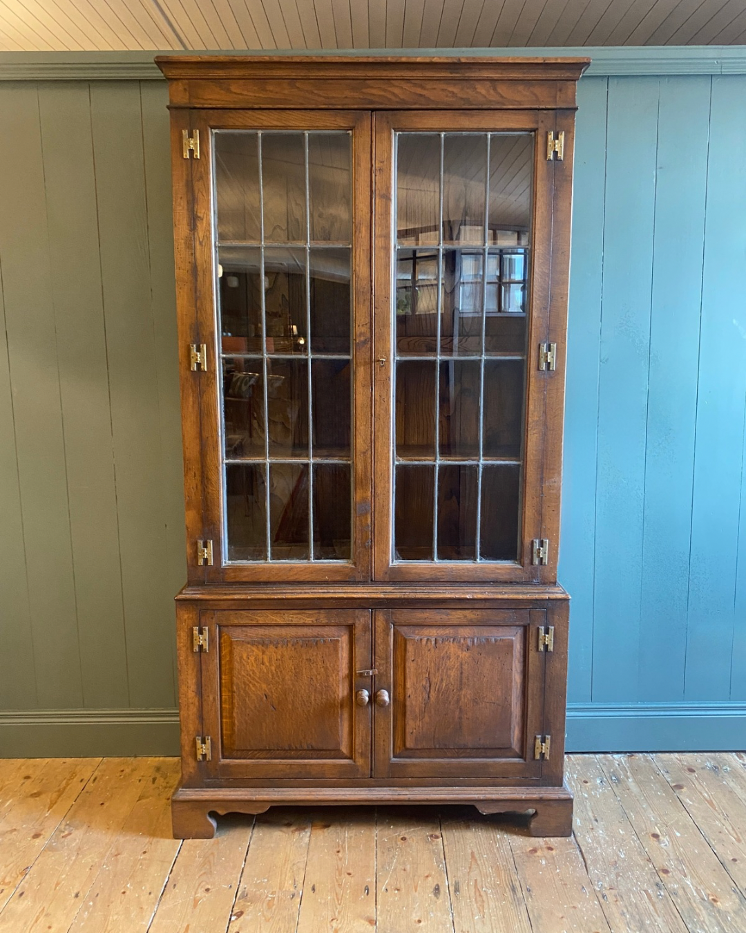 Early 1900's leaded Glass Bookcase