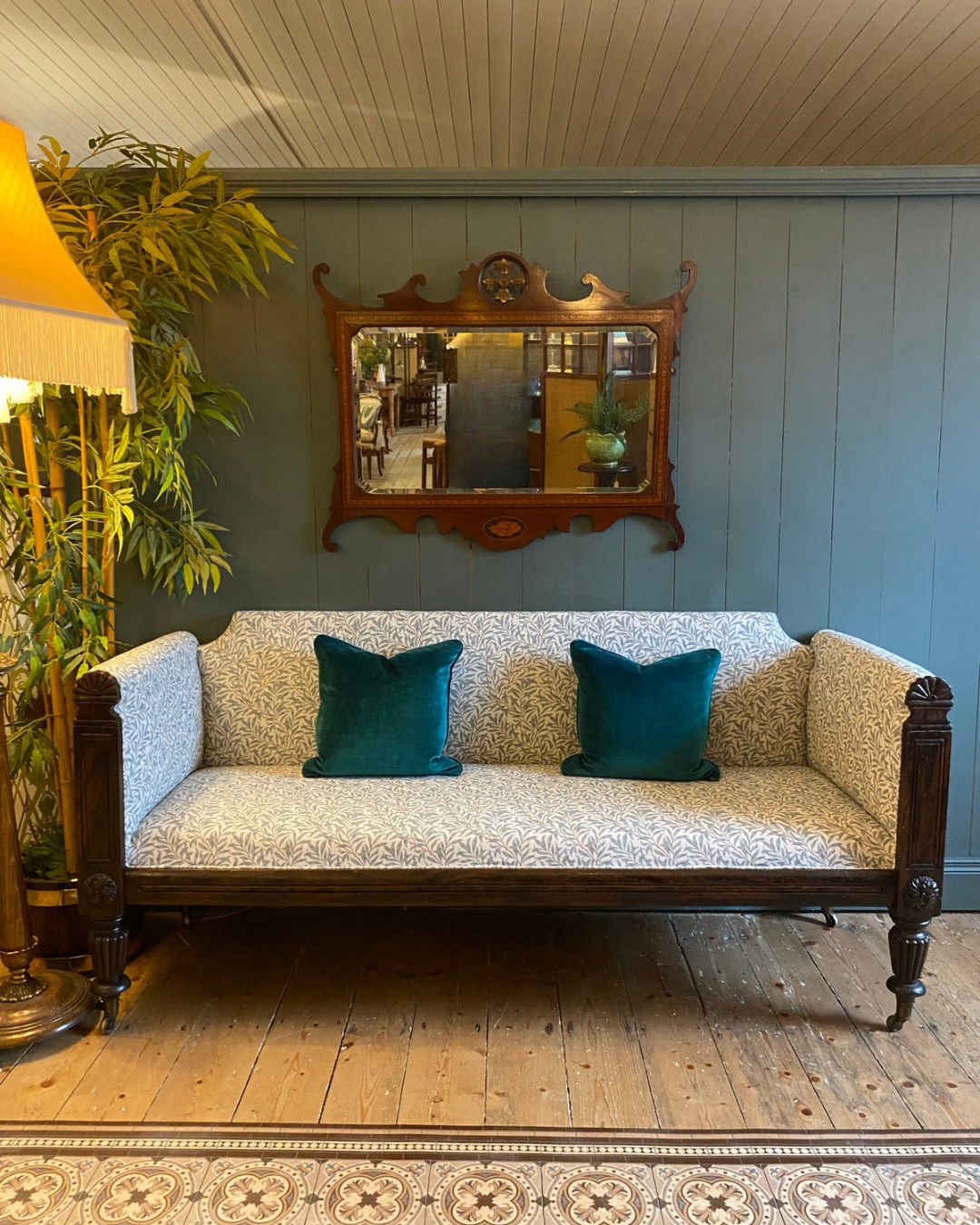 Early 1900's Antique Mahogany Settee