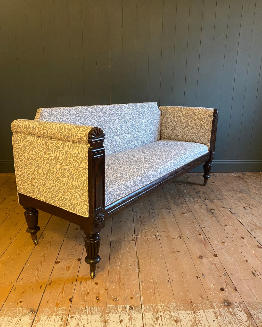 Early 1900's Antique Mahogany Settee