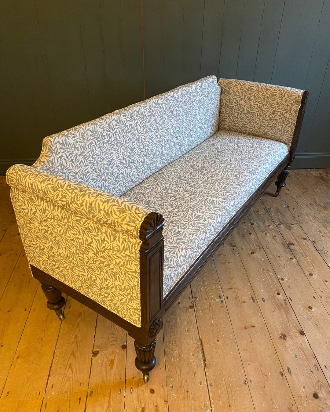 Early 1900's Antique Mahogany Settee