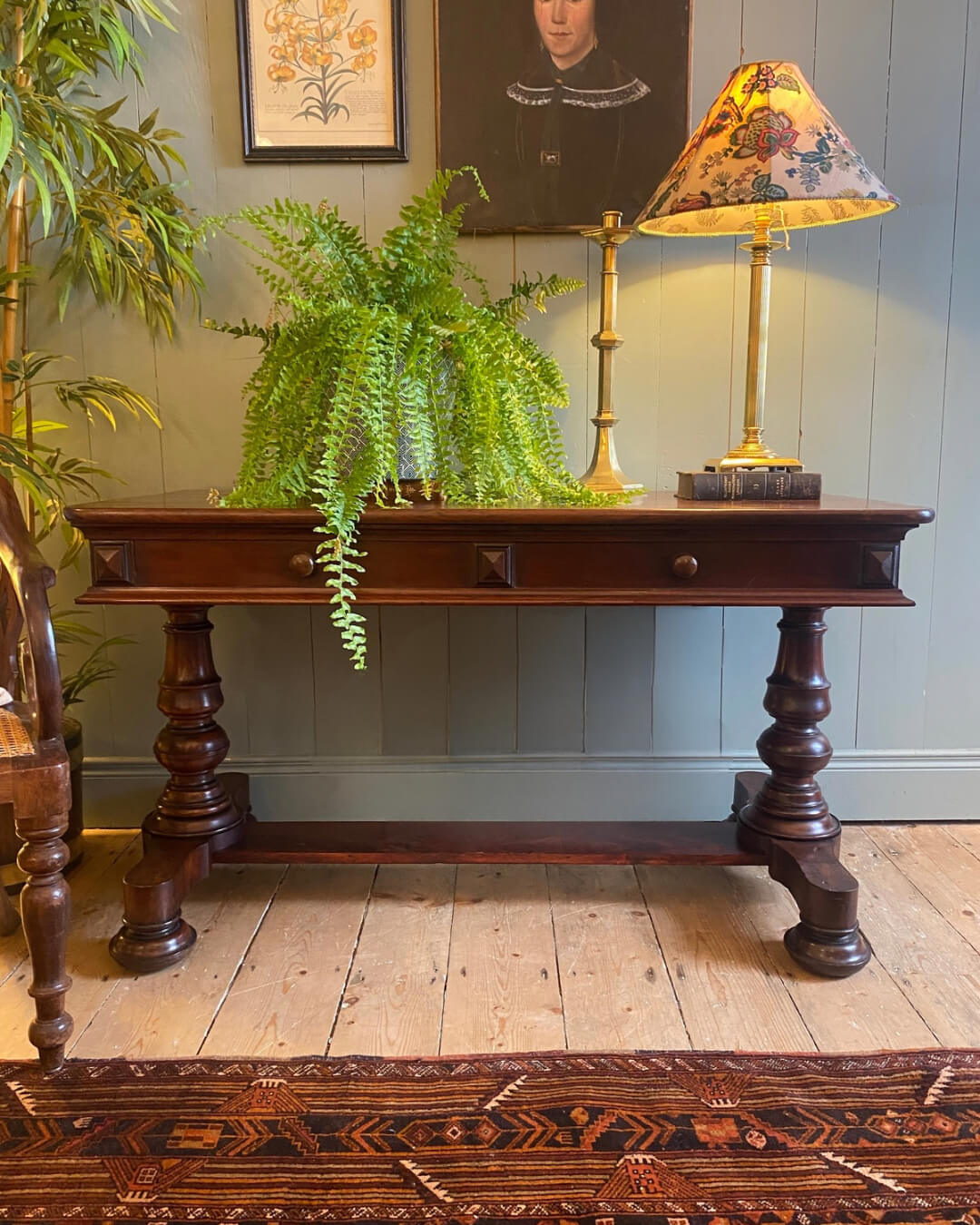 Early Victorian Rosewood Library Table