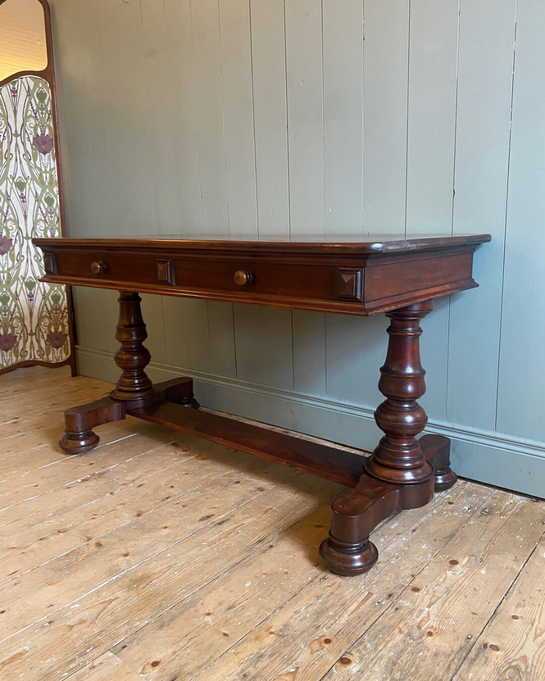 Early Victorian Rosewood Library Table
