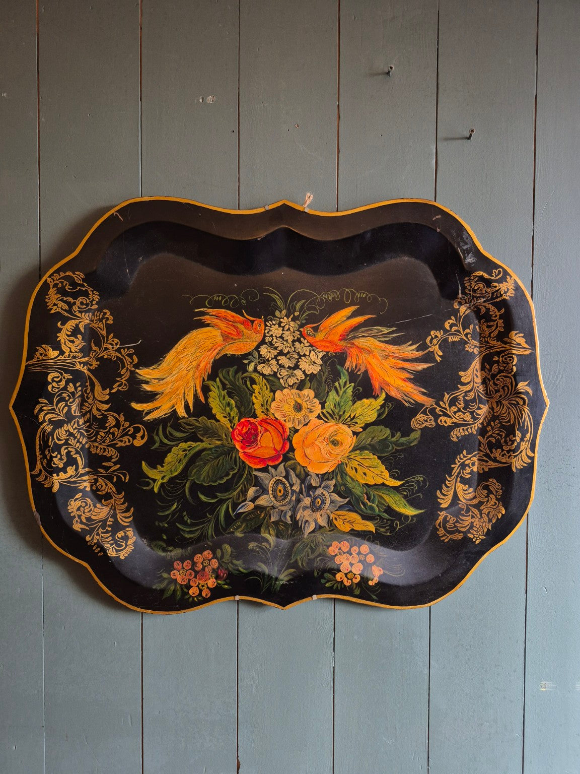 Edwardian Hand Painted Tray