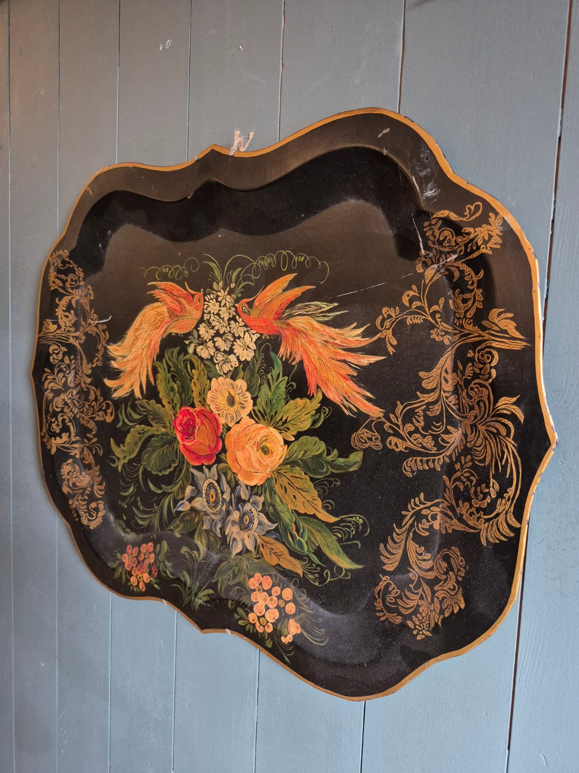 Edwardian Hand Painted Tray