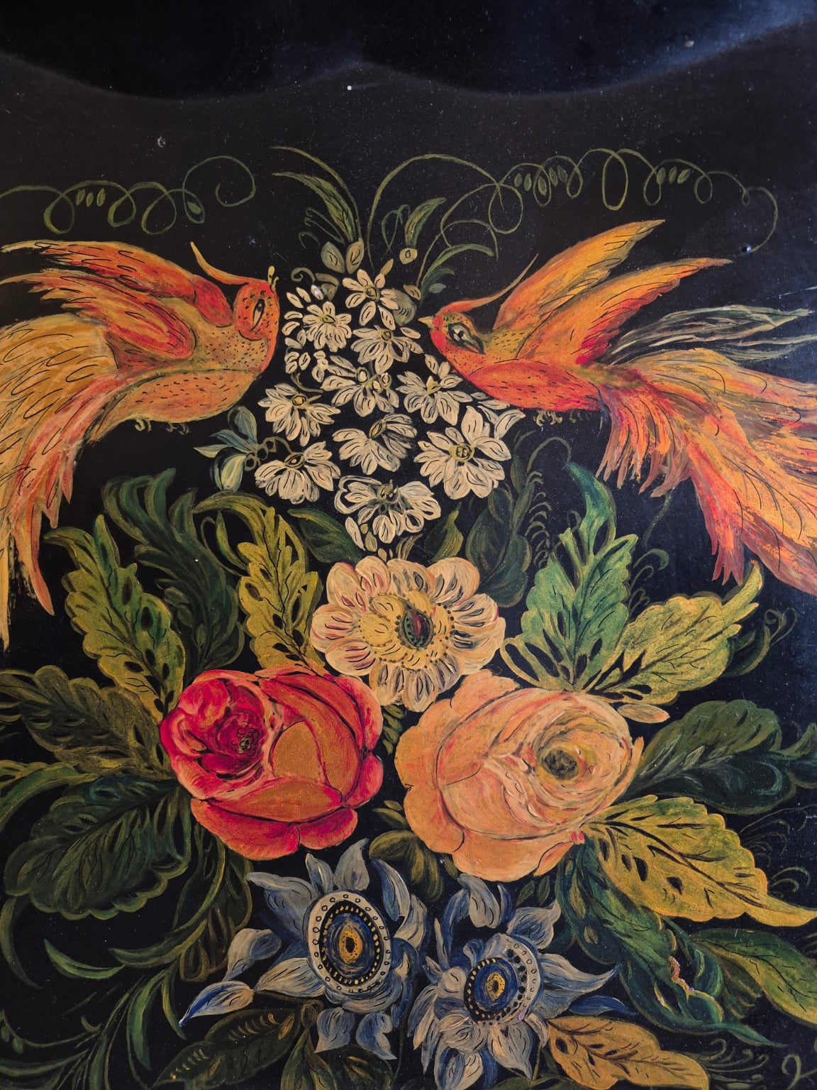 Edwardian Hand Painted Tray
