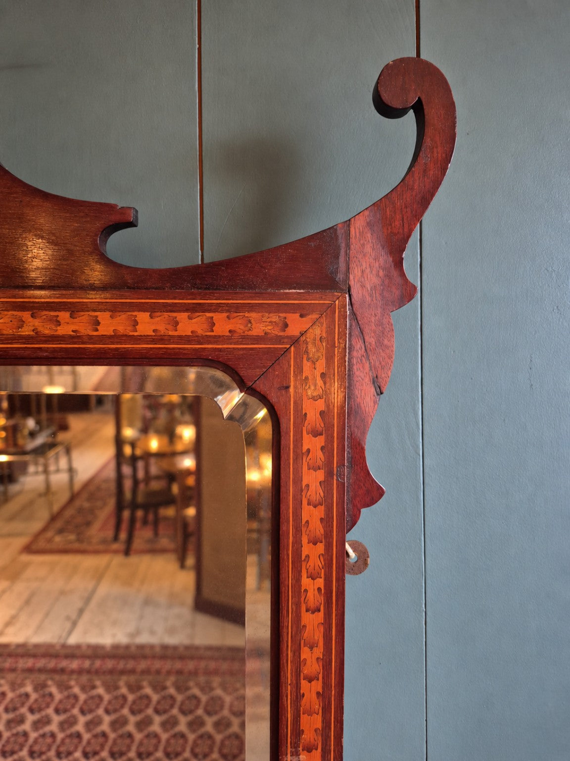 Edwardian Mahogany Mirror