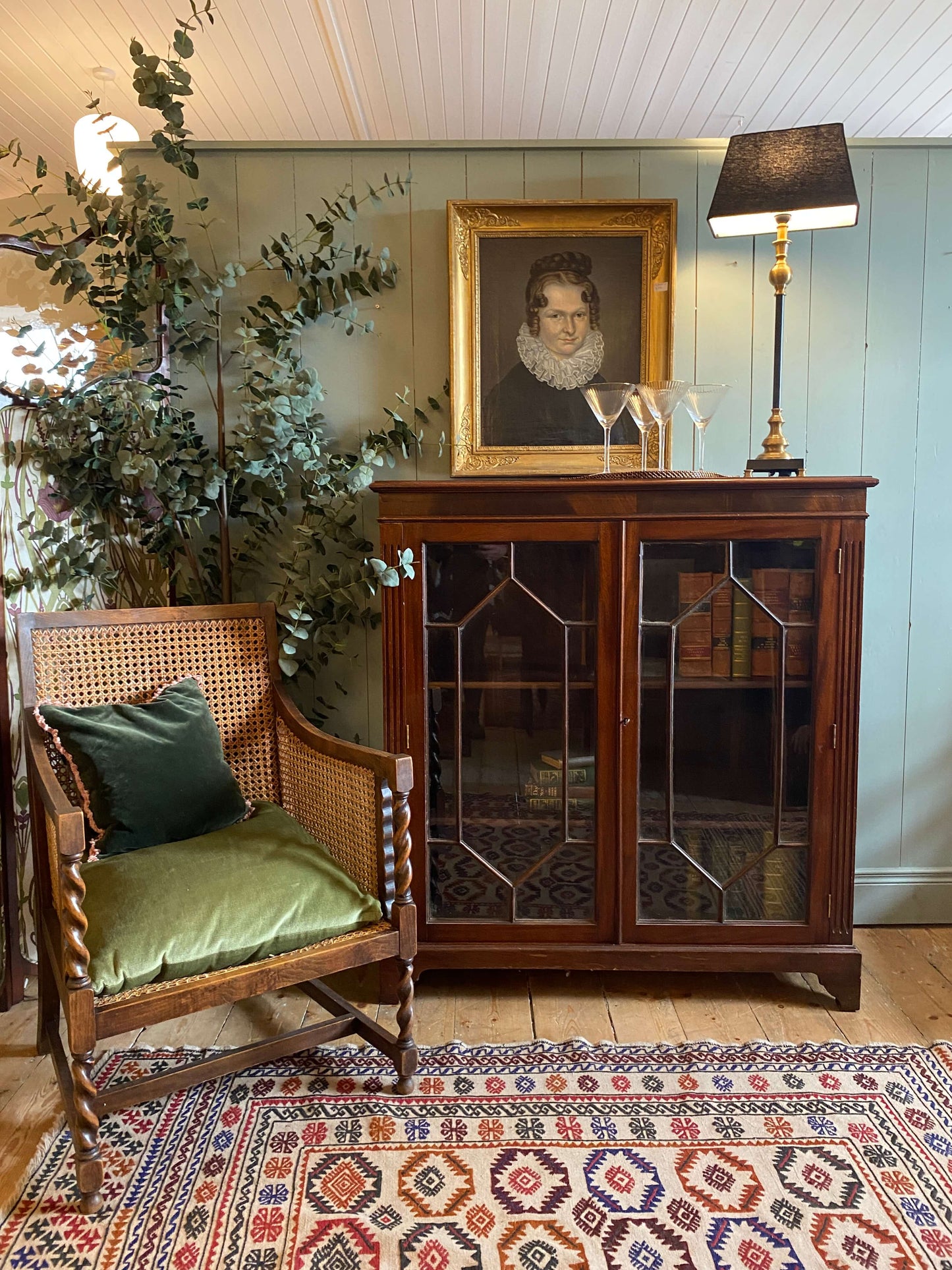 Edwardian Astral Glazed Bookcase