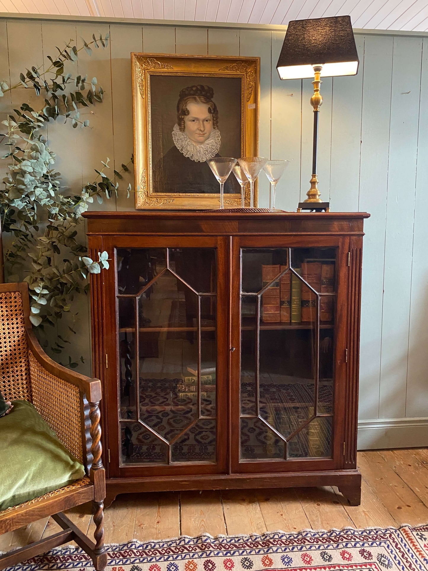 Edwardian Astral Glazed Bookcase