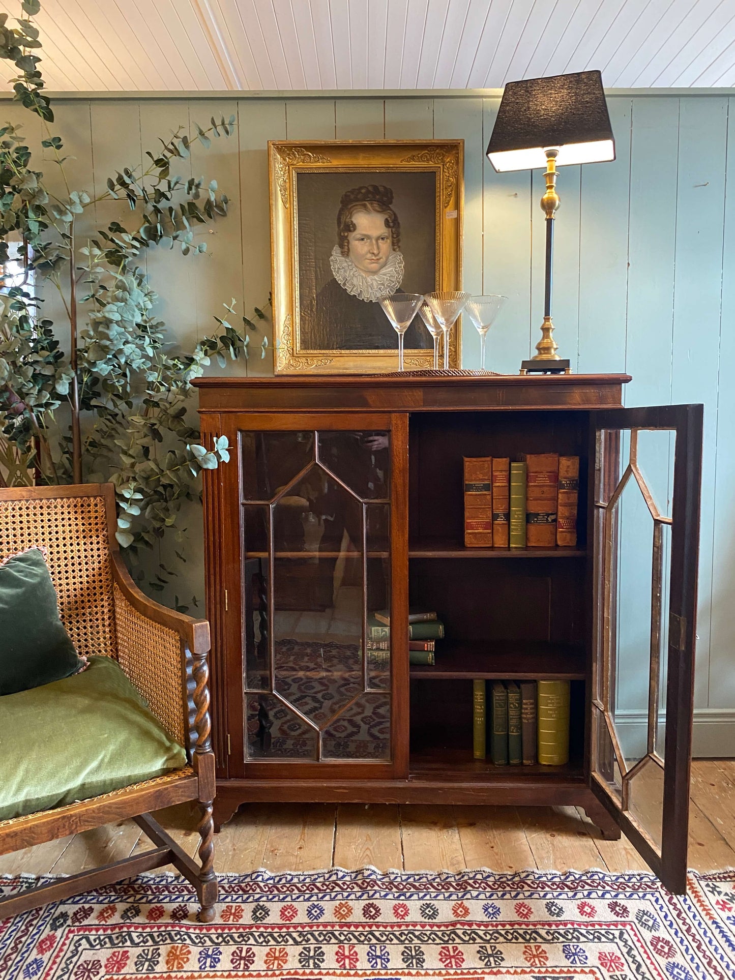 Edwardian Astral Glazed Bookcase