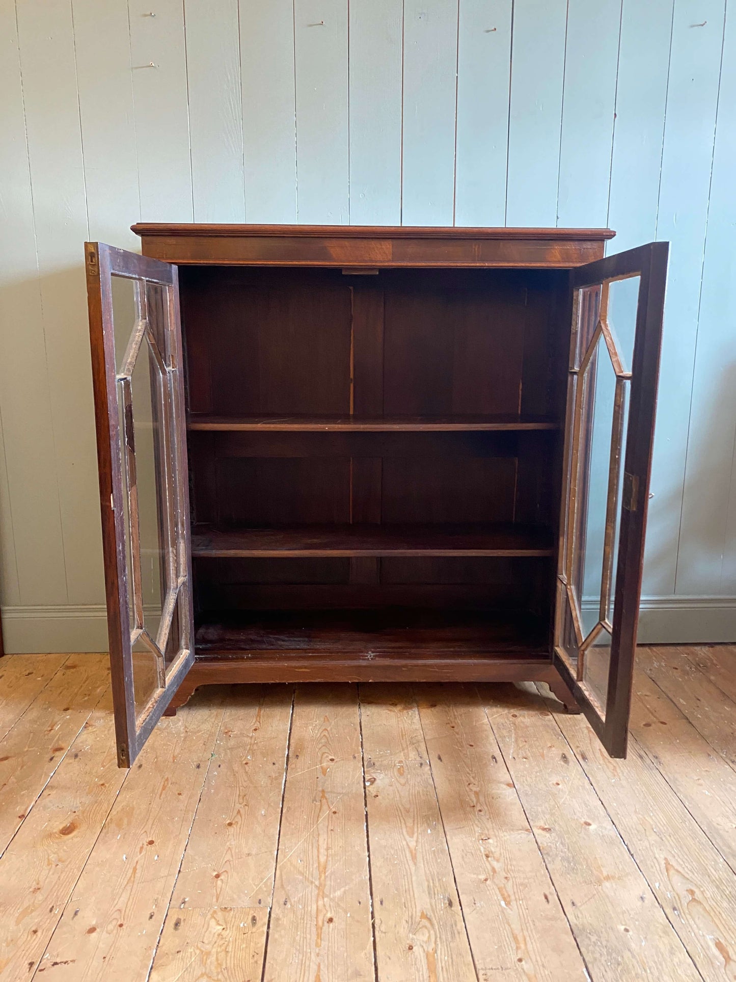 Edwardian Astral Glazed Bookcase