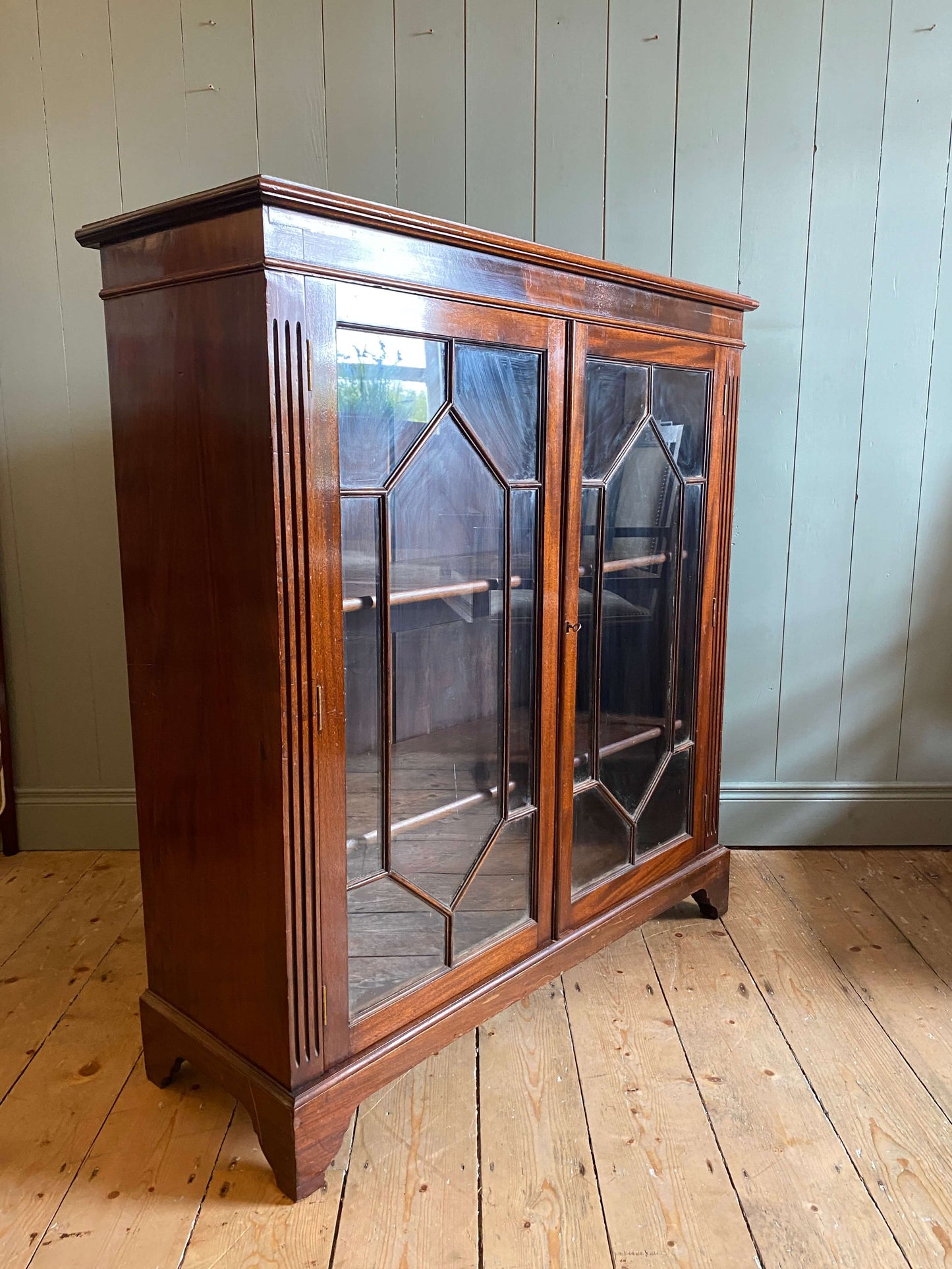 Edwardian Astral Glazed Bookcase