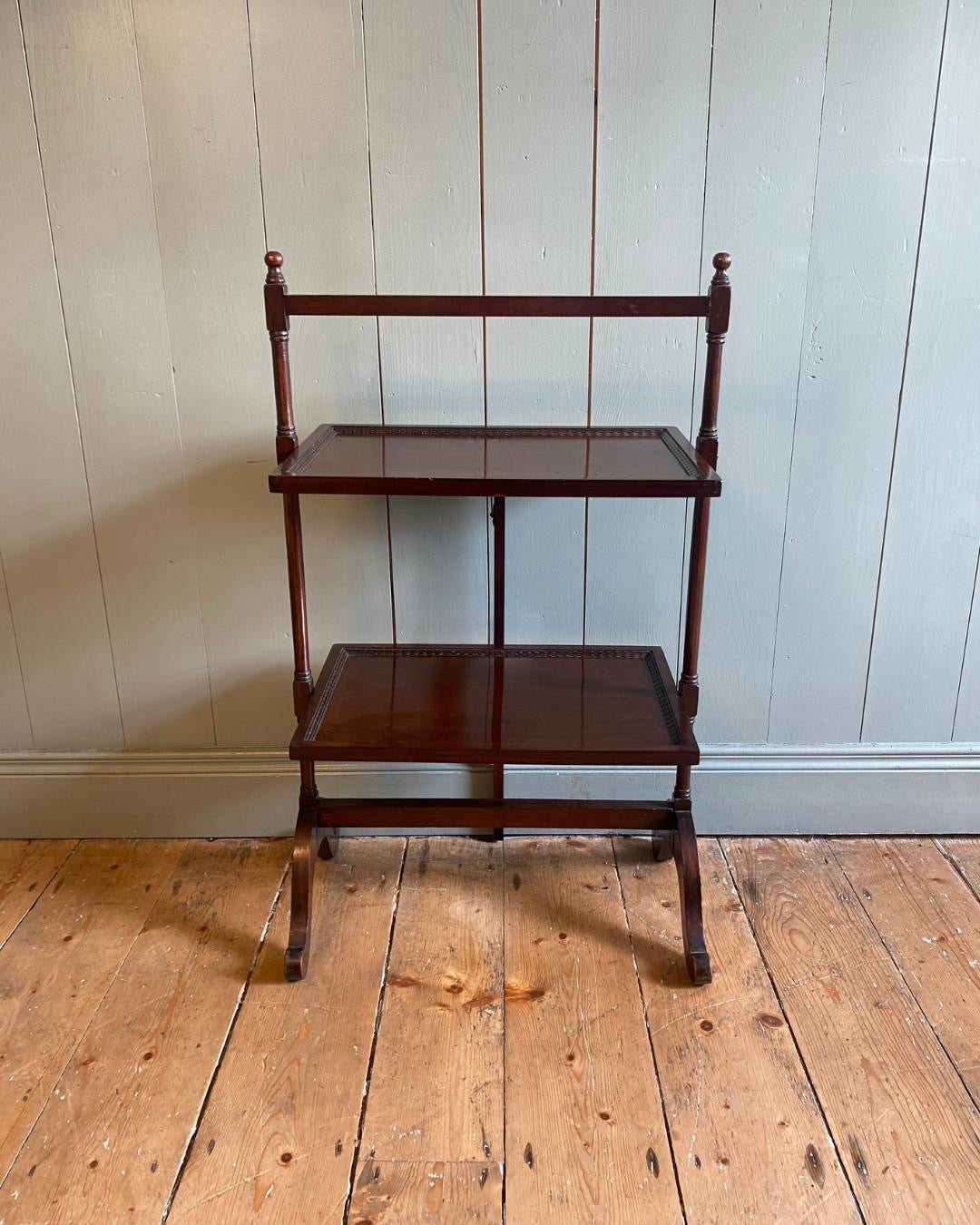 Edwardian Mahogany Folding Cake Stand