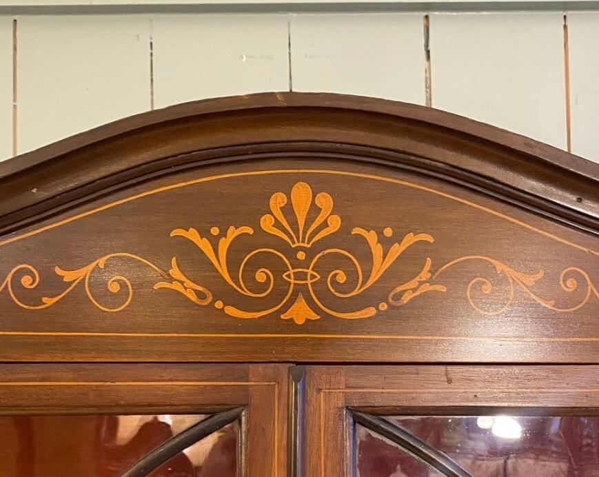 Edwardian Inlaid Mahogany Display Cabinet