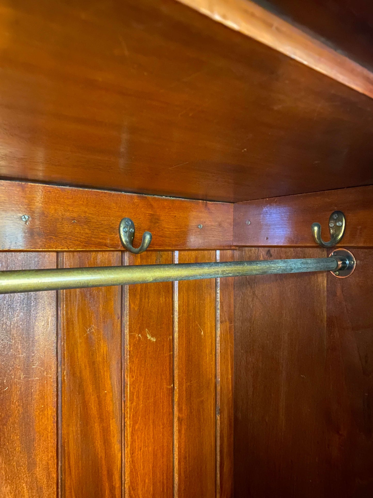 Edwardian Inlaid Mahogany Single Wardrobe