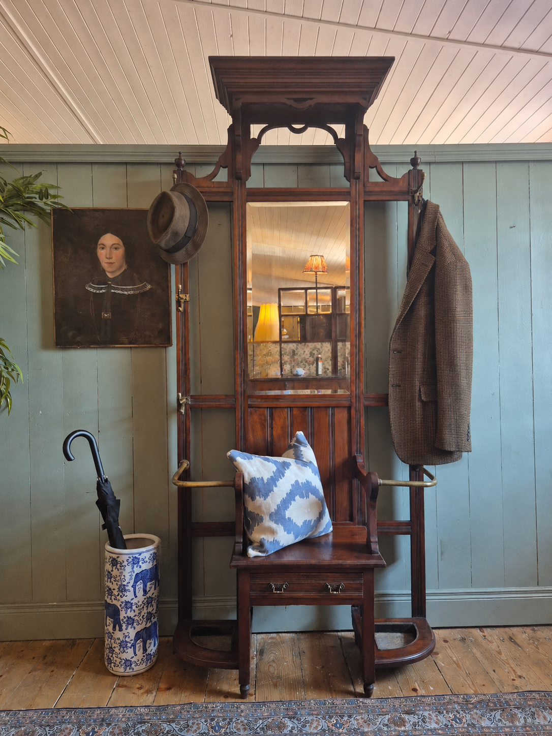 Edwardian Mahogany Coat Stand