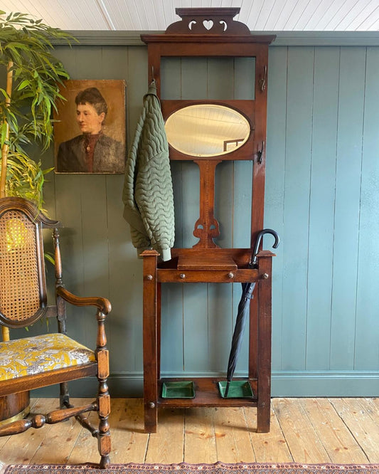 Edwardian Mahogany Hall Stand