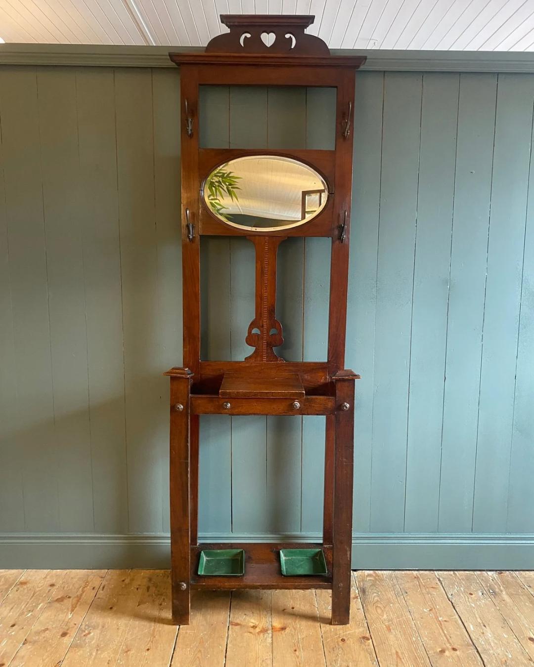 Edwardian Mahogany Hall Stand