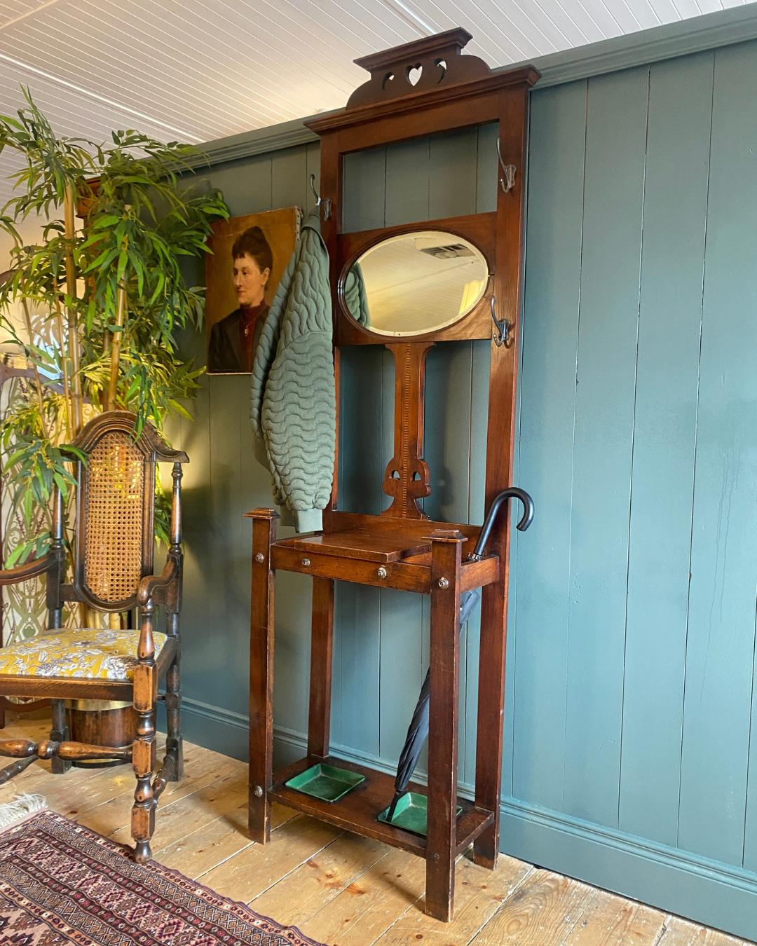 Edwardian Mahogany Hall Stand