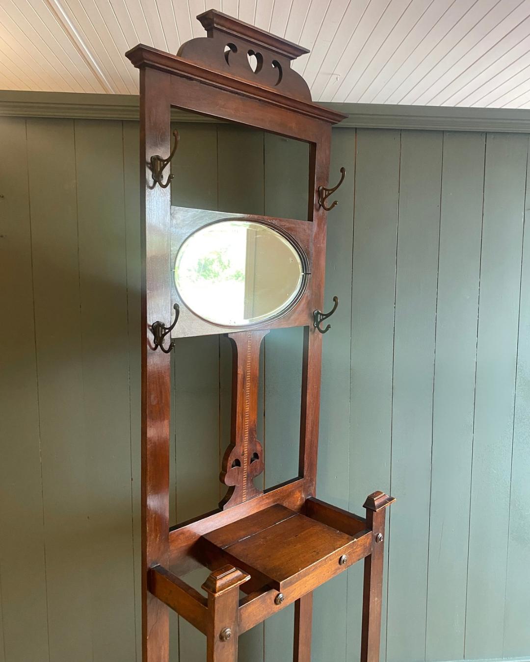 Edwardian Mahogany Hall Stand