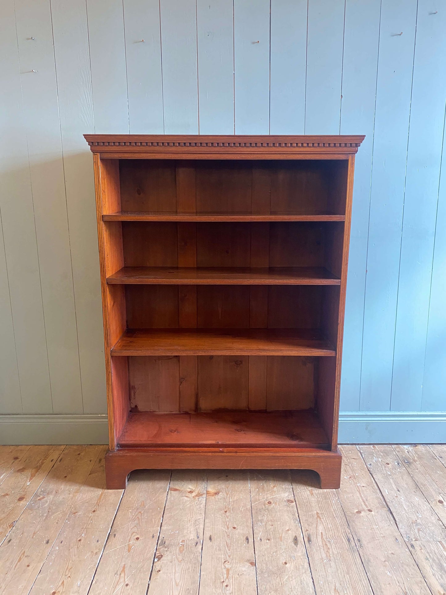 Edwardian Mahogany Open Bookcase