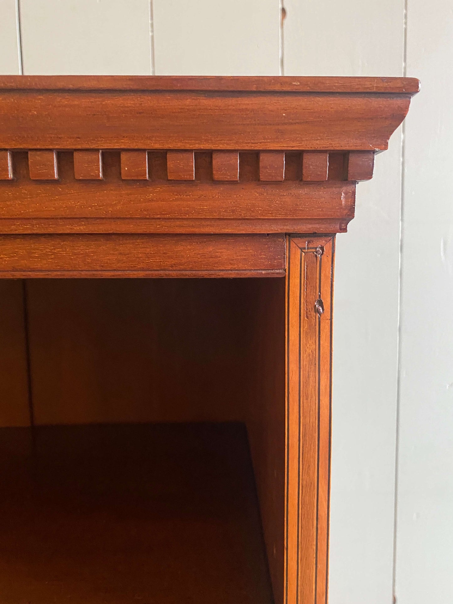 Edwardian Mahogany Open Bookcase