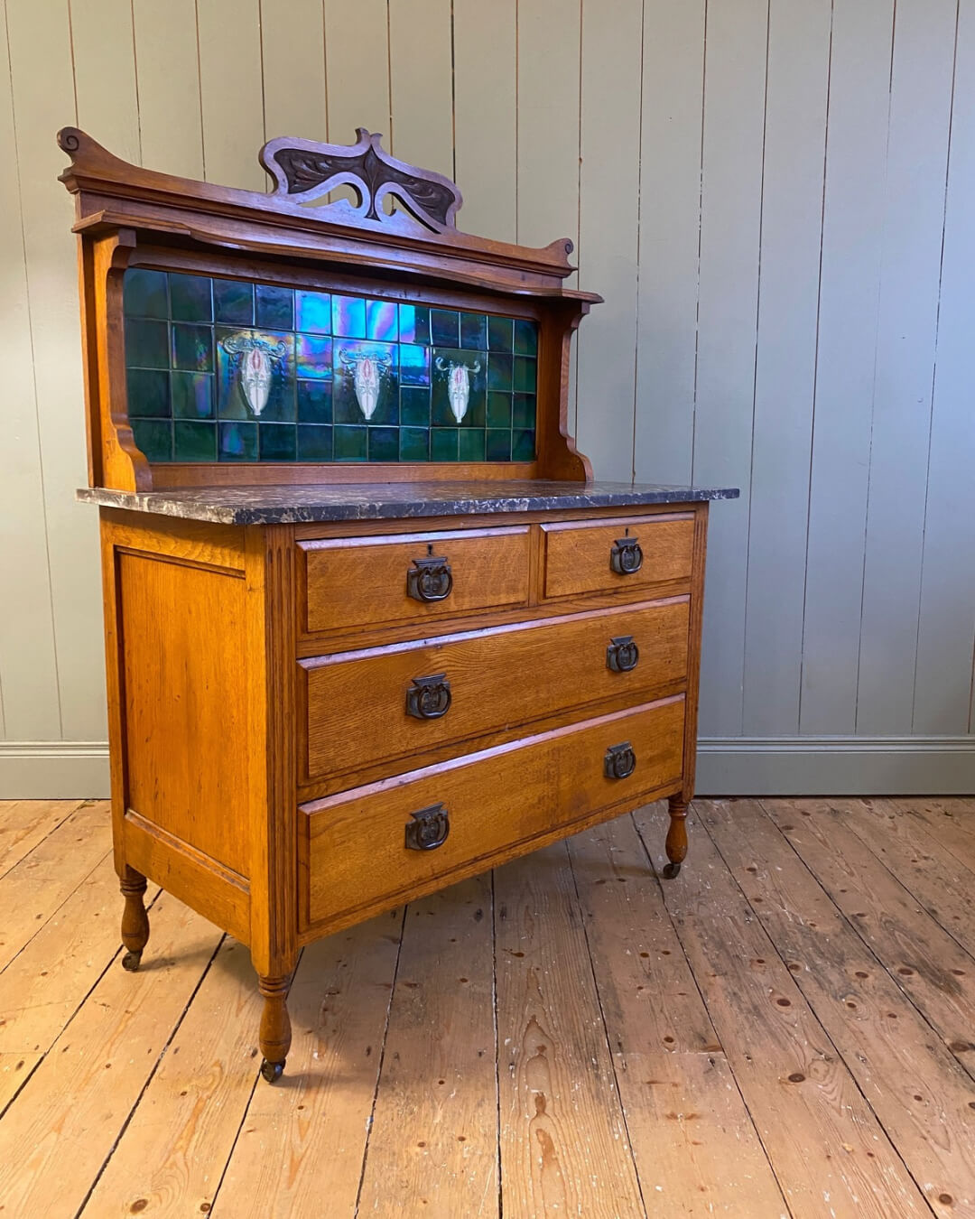 Edwardian Marble Top Washstand