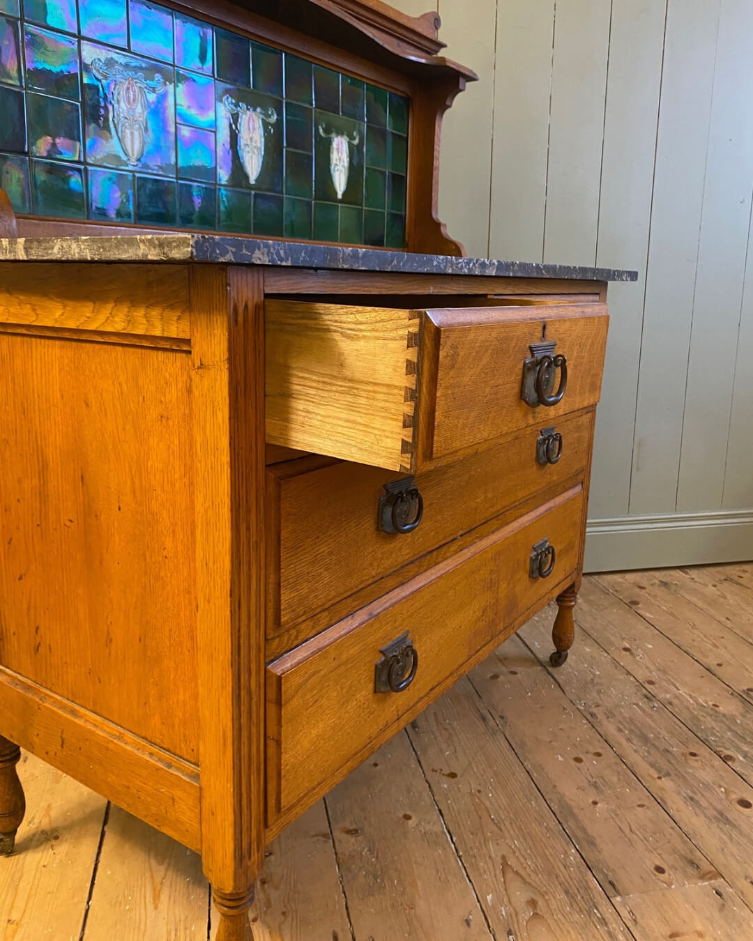 Edwardian Marble Top Washstand