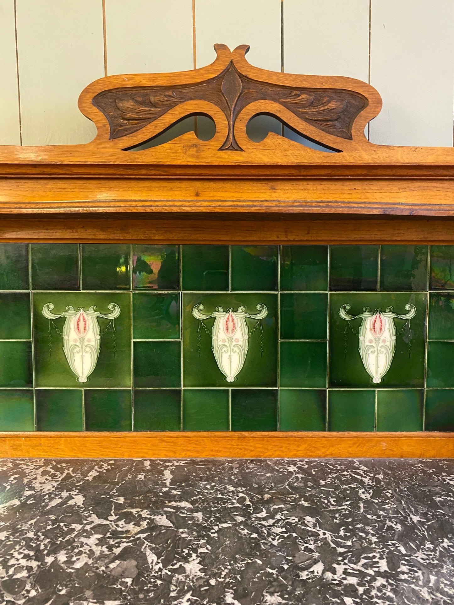 Edwardian Marble Top Washstand