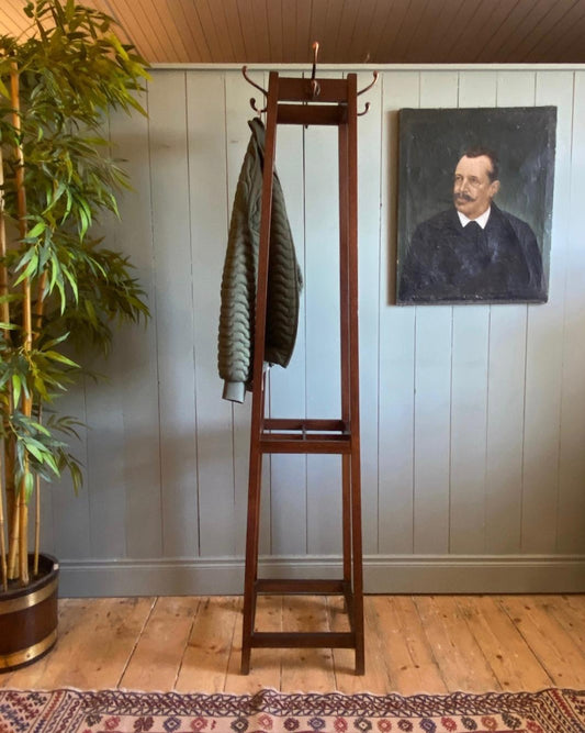 Edwardian Oak Coat Stand
