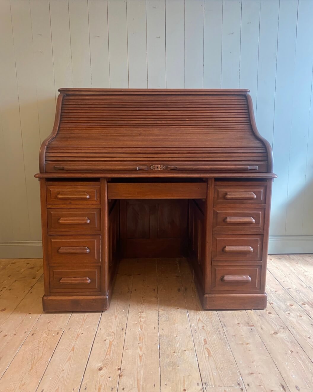 Edwardian Roll Top Writing Desk