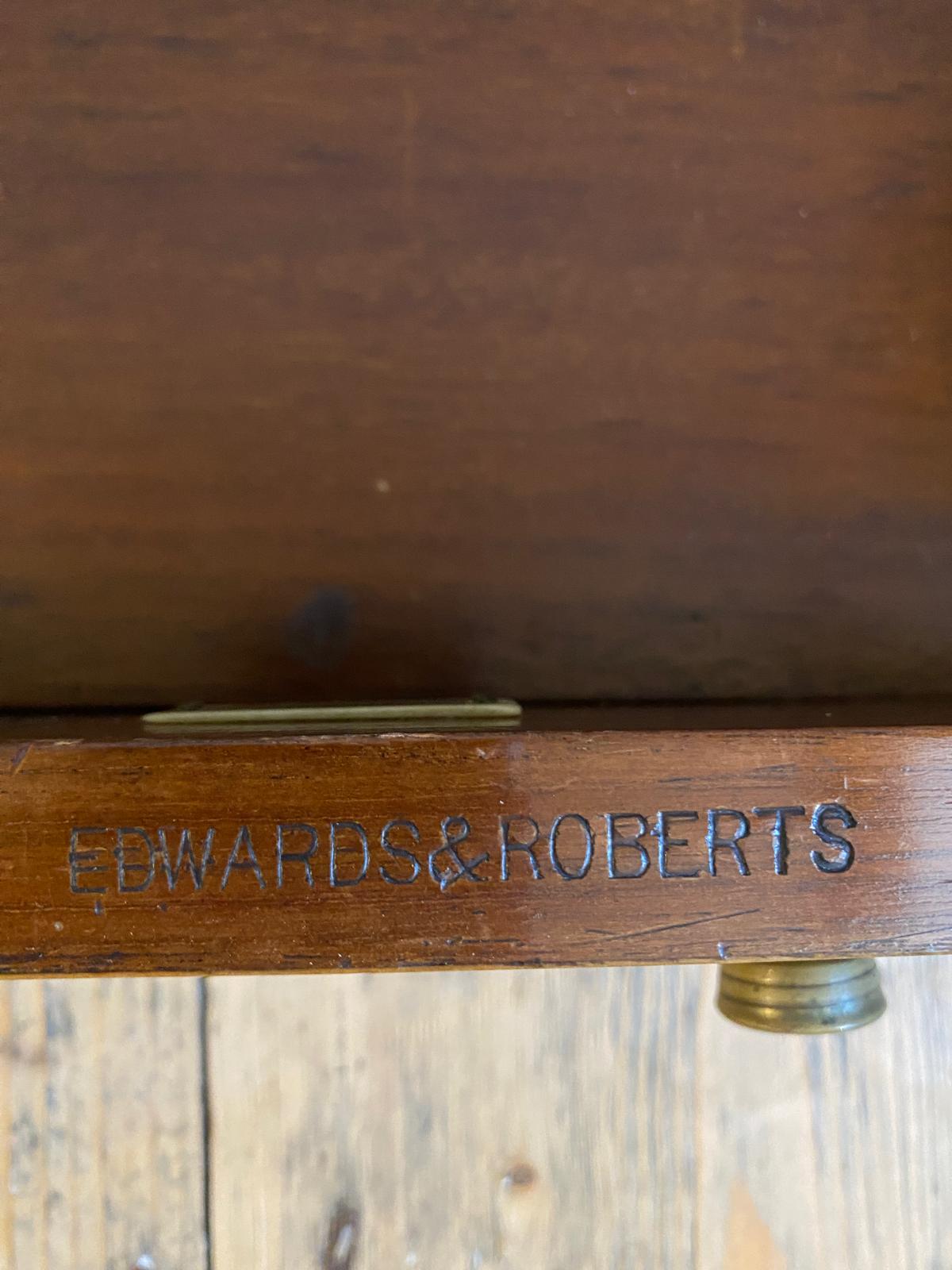 Edwards & Roberts’ Leather Top Writing Table