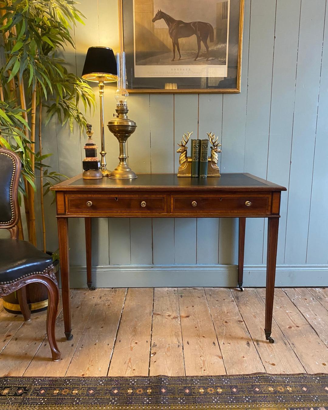 Edwards & Roberts’ Leather Top Writing Table