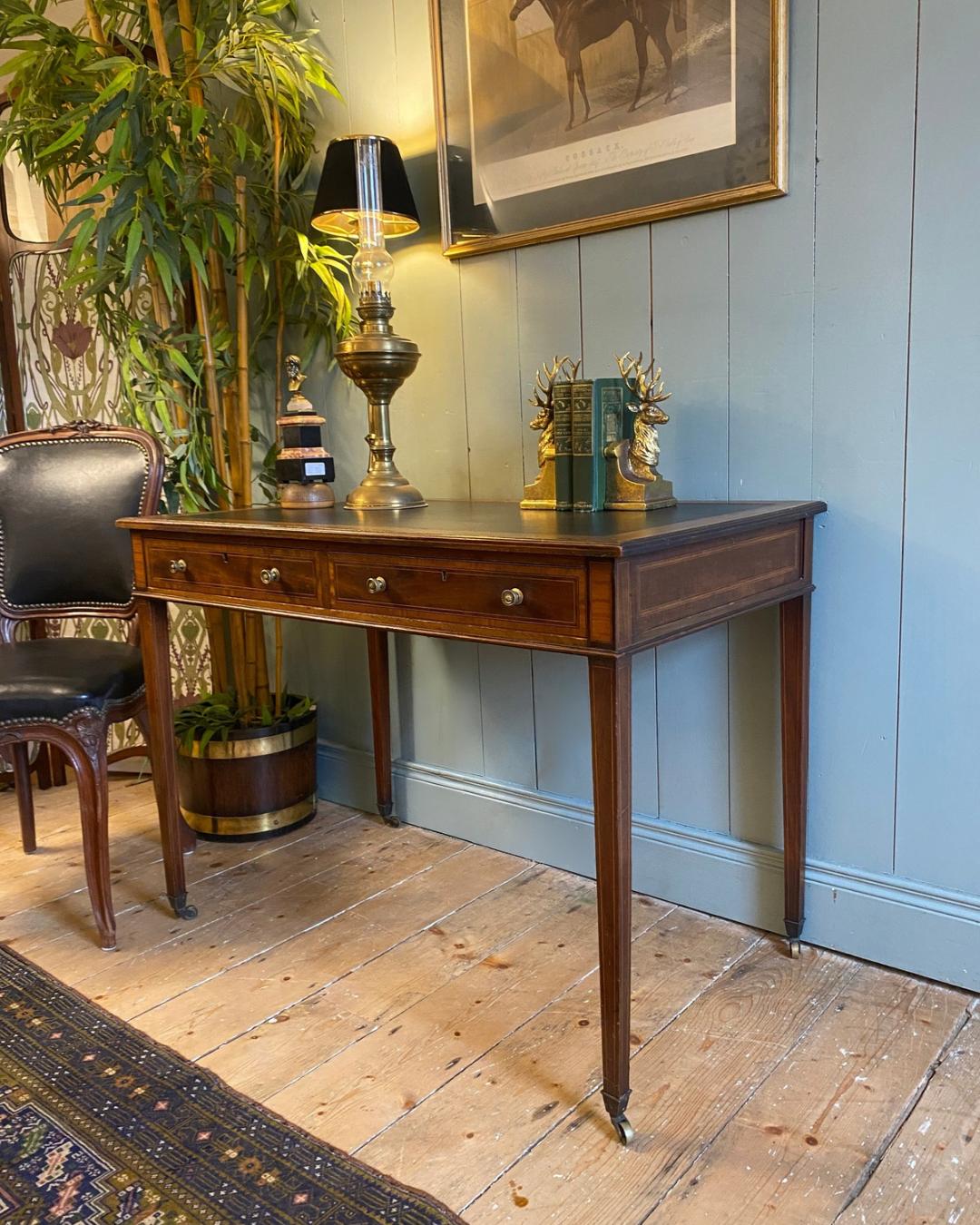 Edwards & Roberts’ Leather Top Writing Table