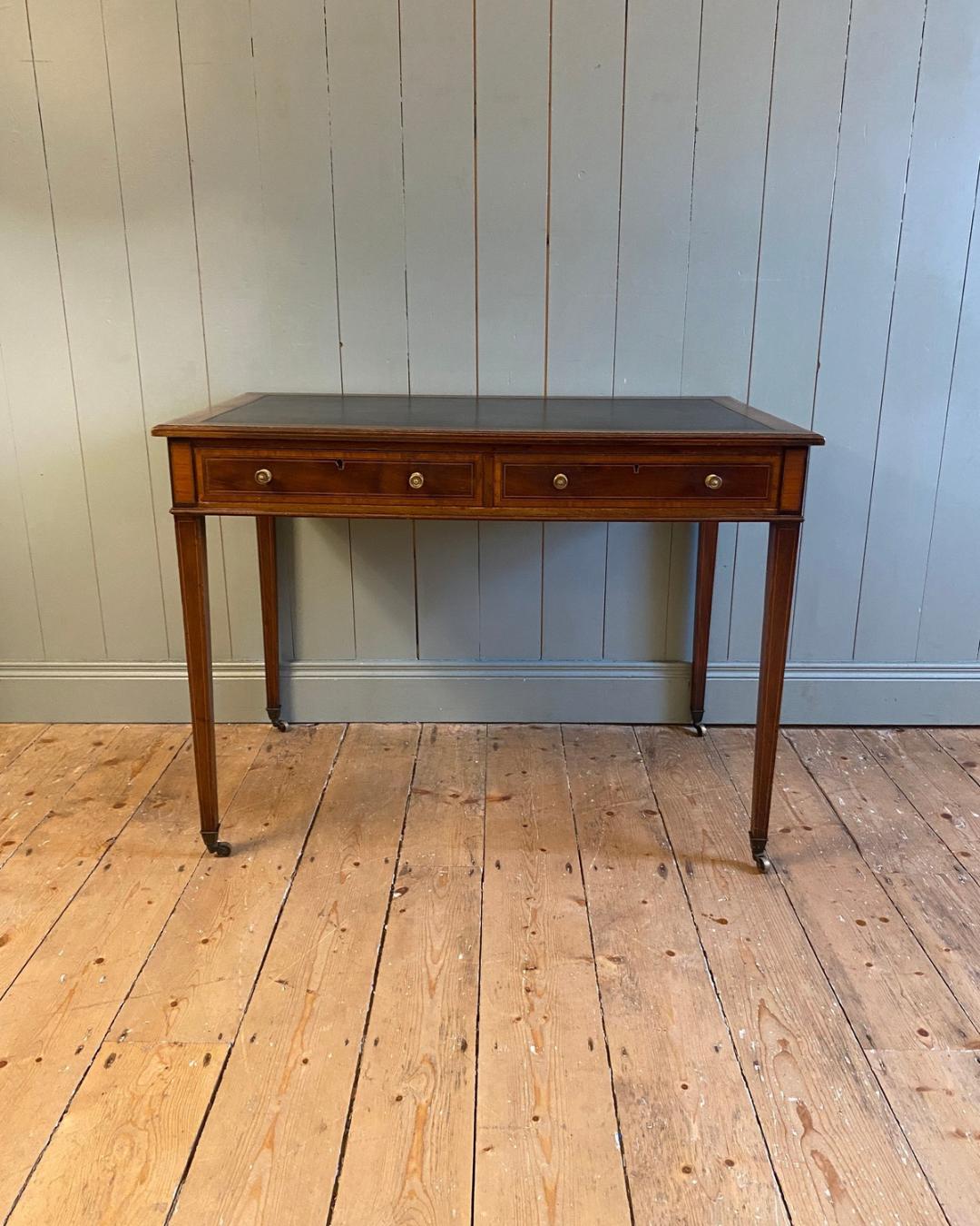 Edwards & Roberts’ Leather Top Writing Table
