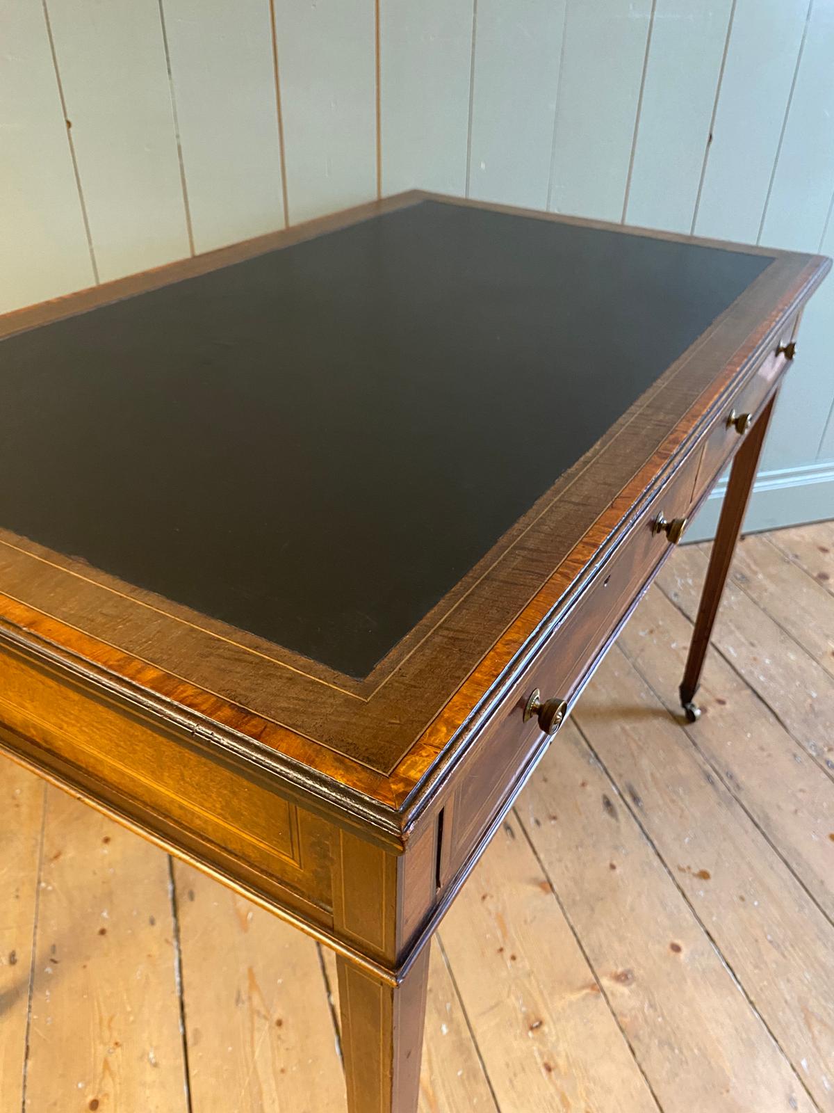 Edwards & Roberts’ Leather Top Writing Table