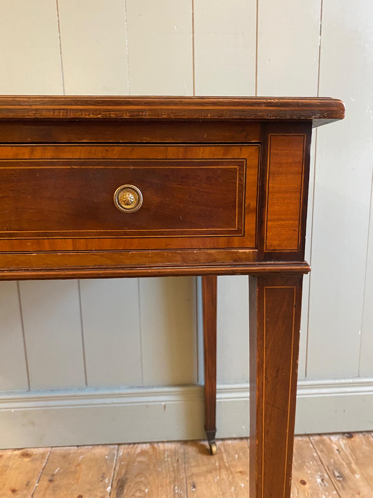Edwards & Roberts’ Leather Top Writing Table