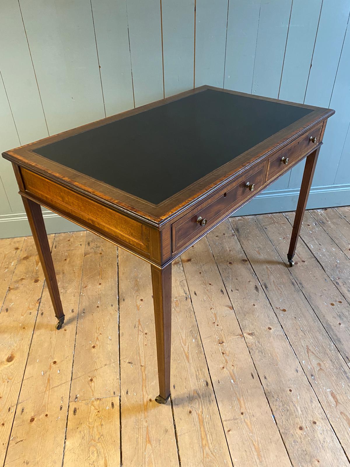 Edwards & Roberts’ Leather Top Writing Table
