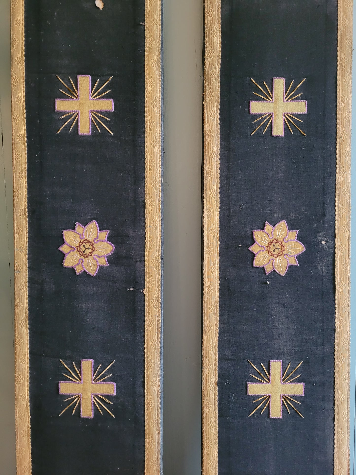 Embroidered  Panels from a Church