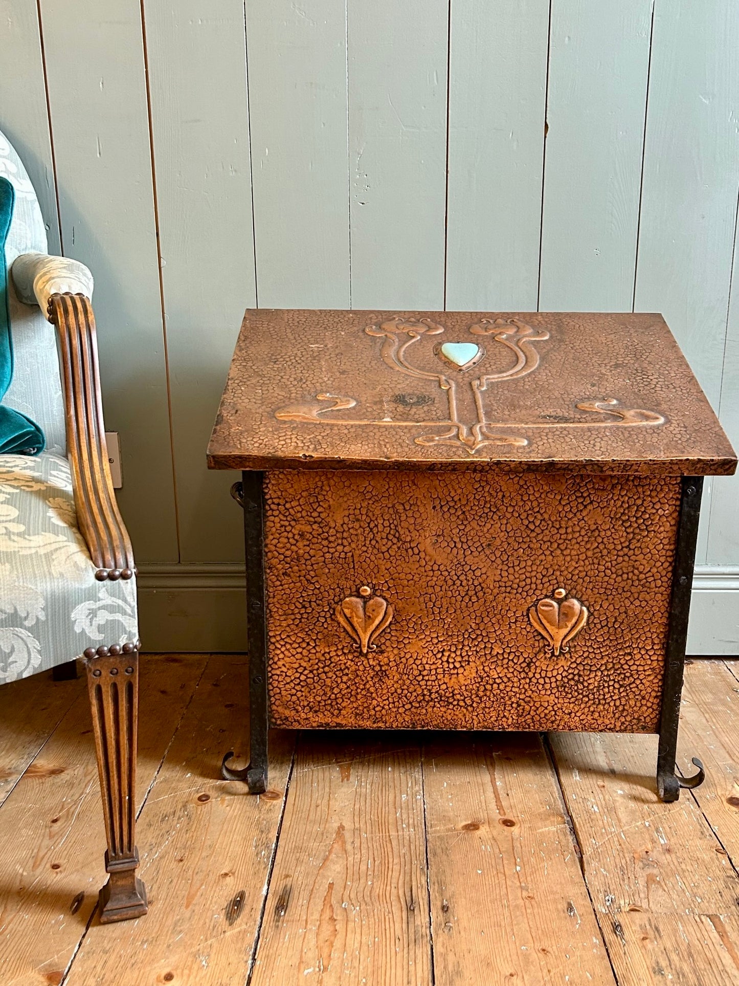 Cornish Arts and Crafts Fireside Box