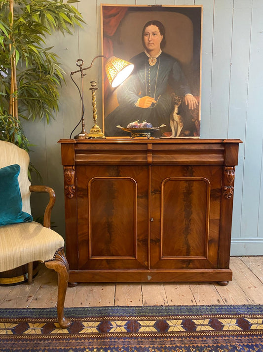 Victorian Flame Mahogany Chiffonier
