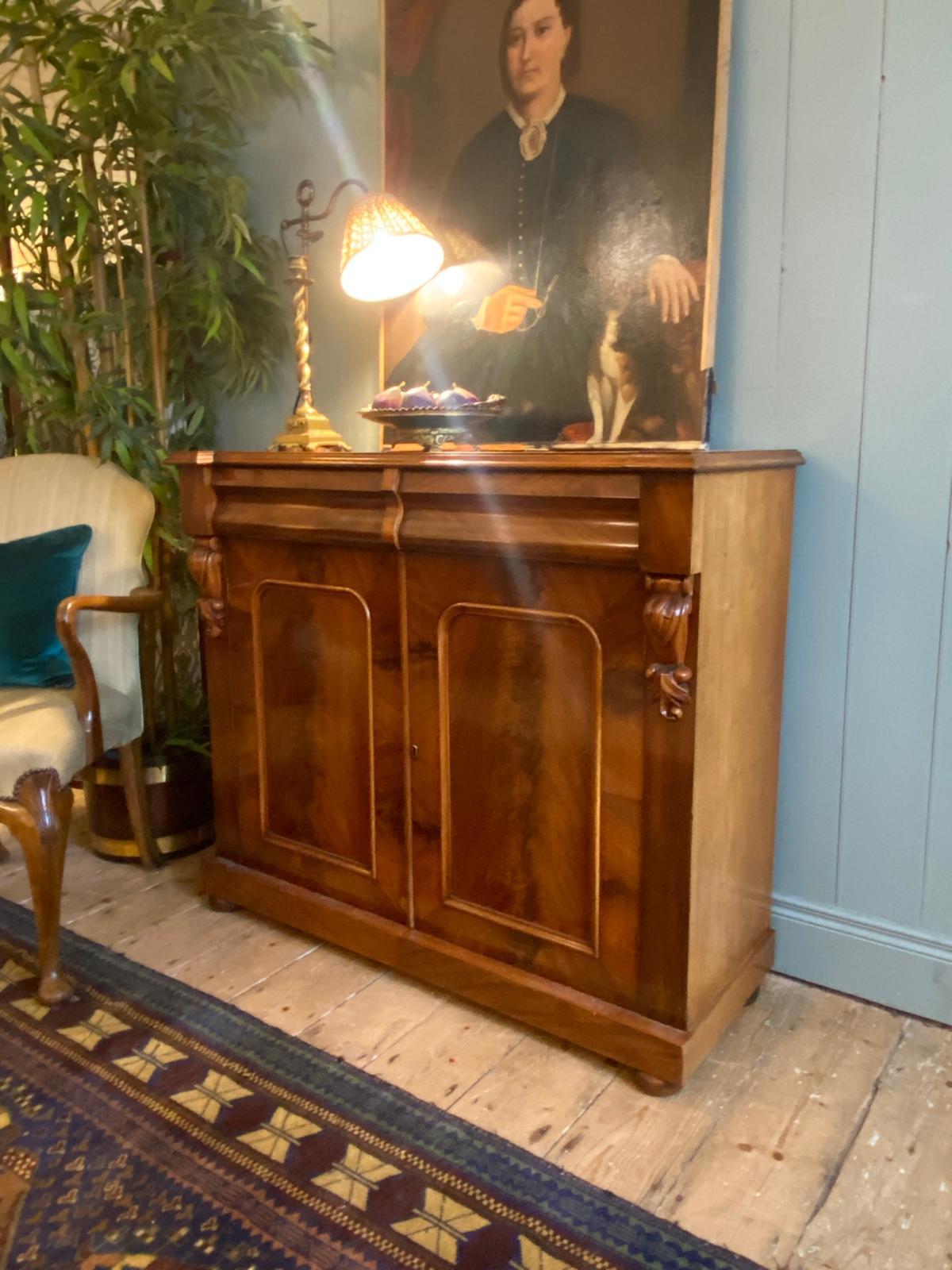 Victorian Flame Mahogany Chiffonier