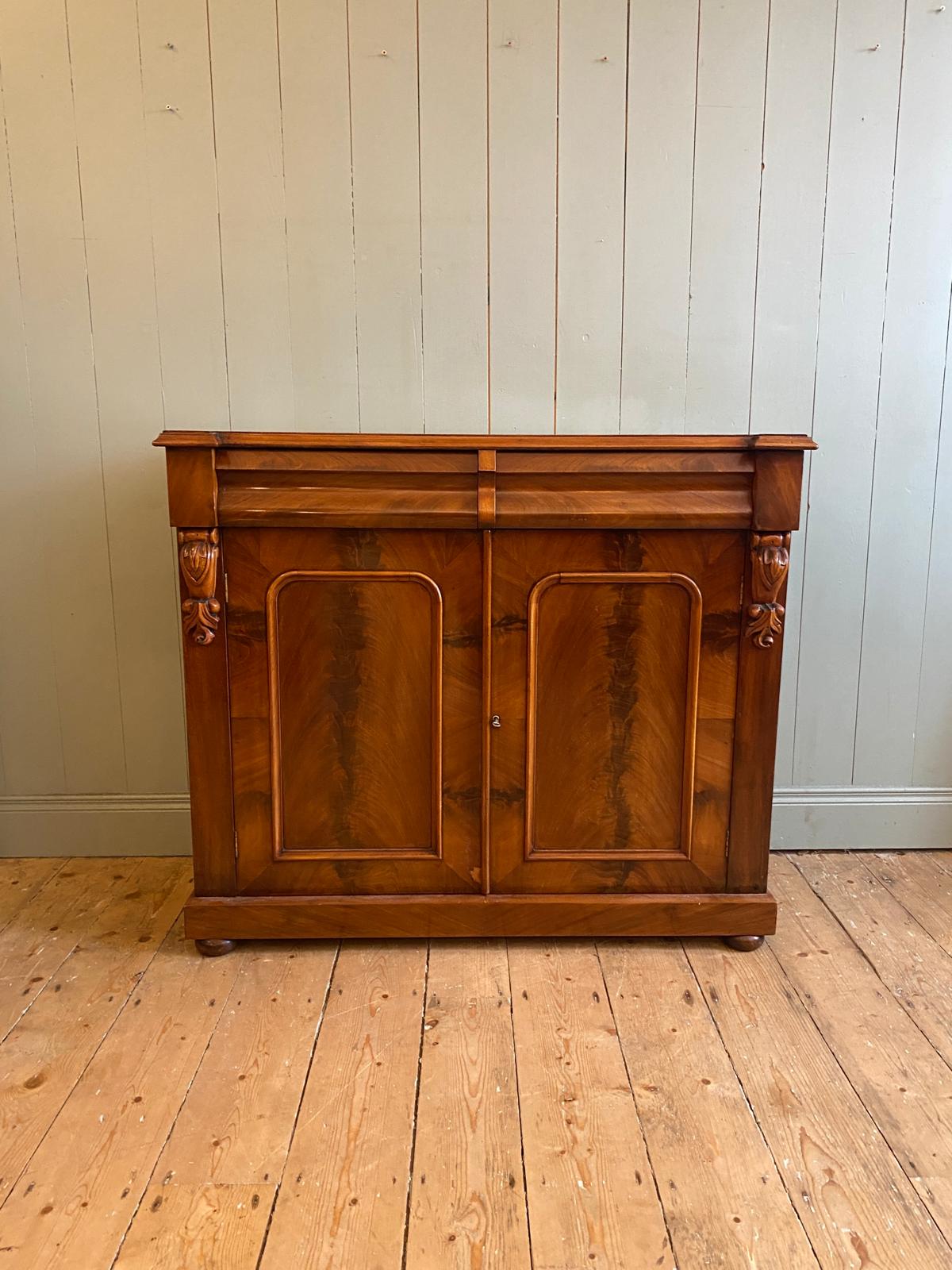Victorian Flame Mahogany Chiffonier