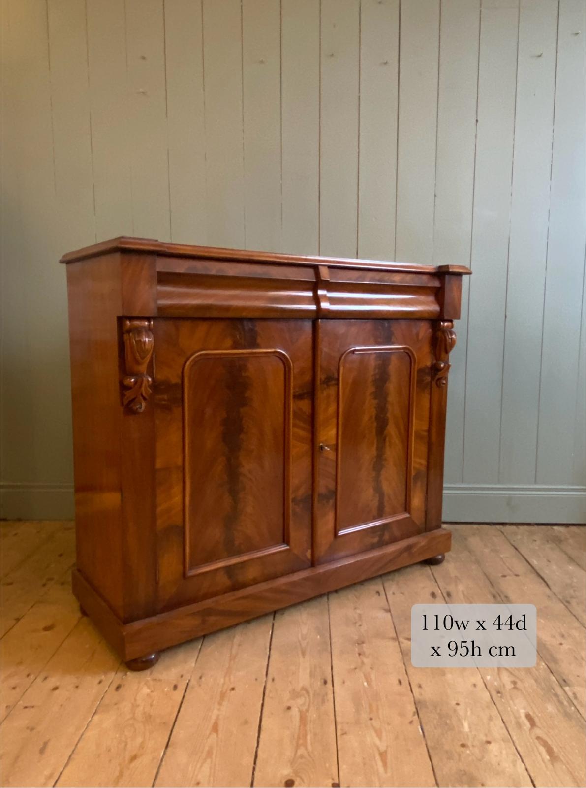 Victorian Flame Mahogany Chiffonier