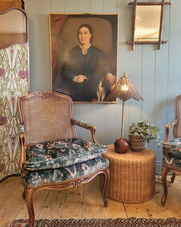 French Cane Back Pair of Chairs