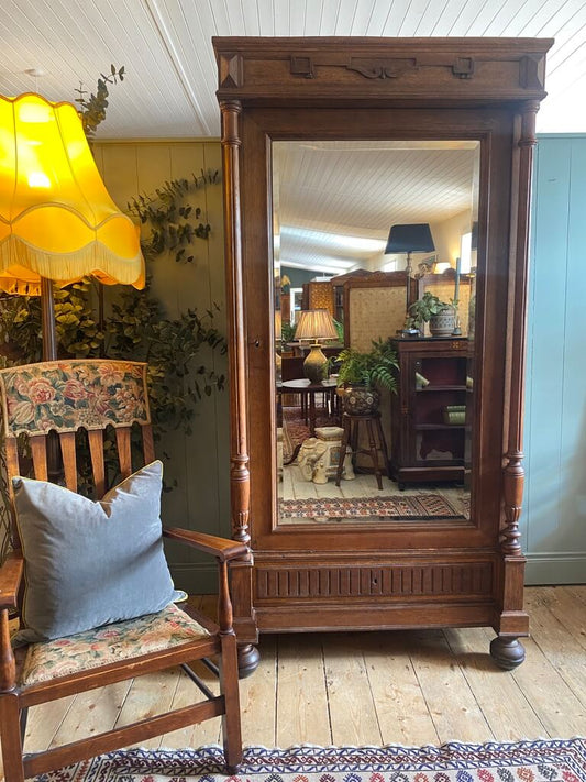 French Carved Oak Armoire