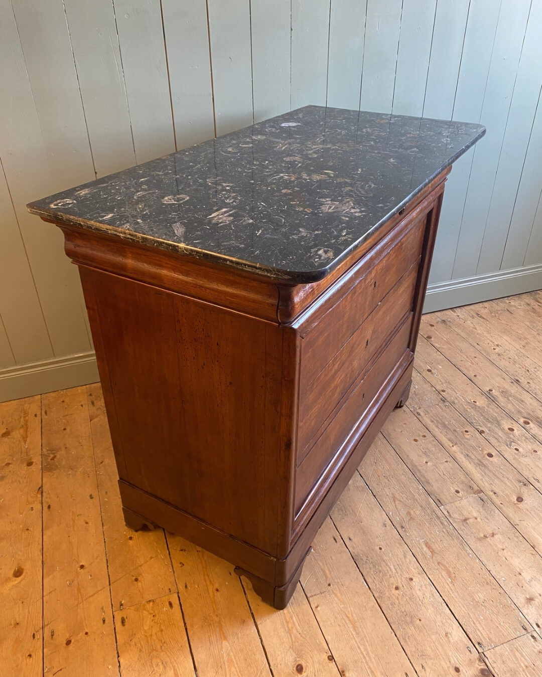 French Louis Philippe Marble Top Commode