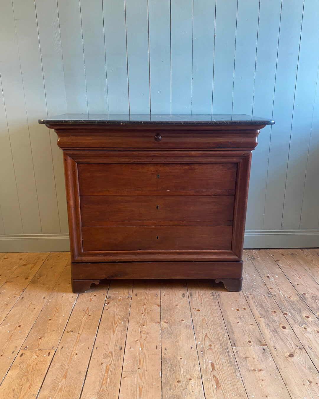 French Louis Philippe Marble Top Commode