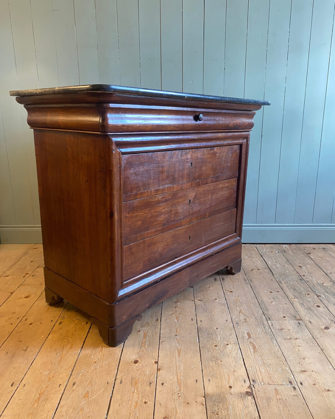 French Louis Philippe Marble Top Commode